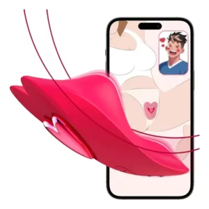 Massageador Elétrico Calcinha Imã Coração Blue App Exclusive 127/220v Vermelho