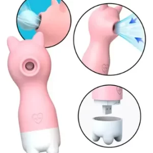 Massageador Elétrico Portátil Sugador Prova D'água Raposa 127/220v Rosa