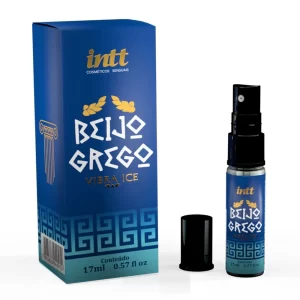 Beijo Grego gel com efeito gelado e aroma de menta com cereja 15ml