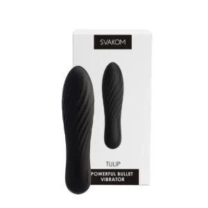 Tulip Preto Svakom bullet com 10 modos de vibração