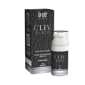 Cliv Intt Black gel facilitador com ácido hialurônico e efeito gelado 17g